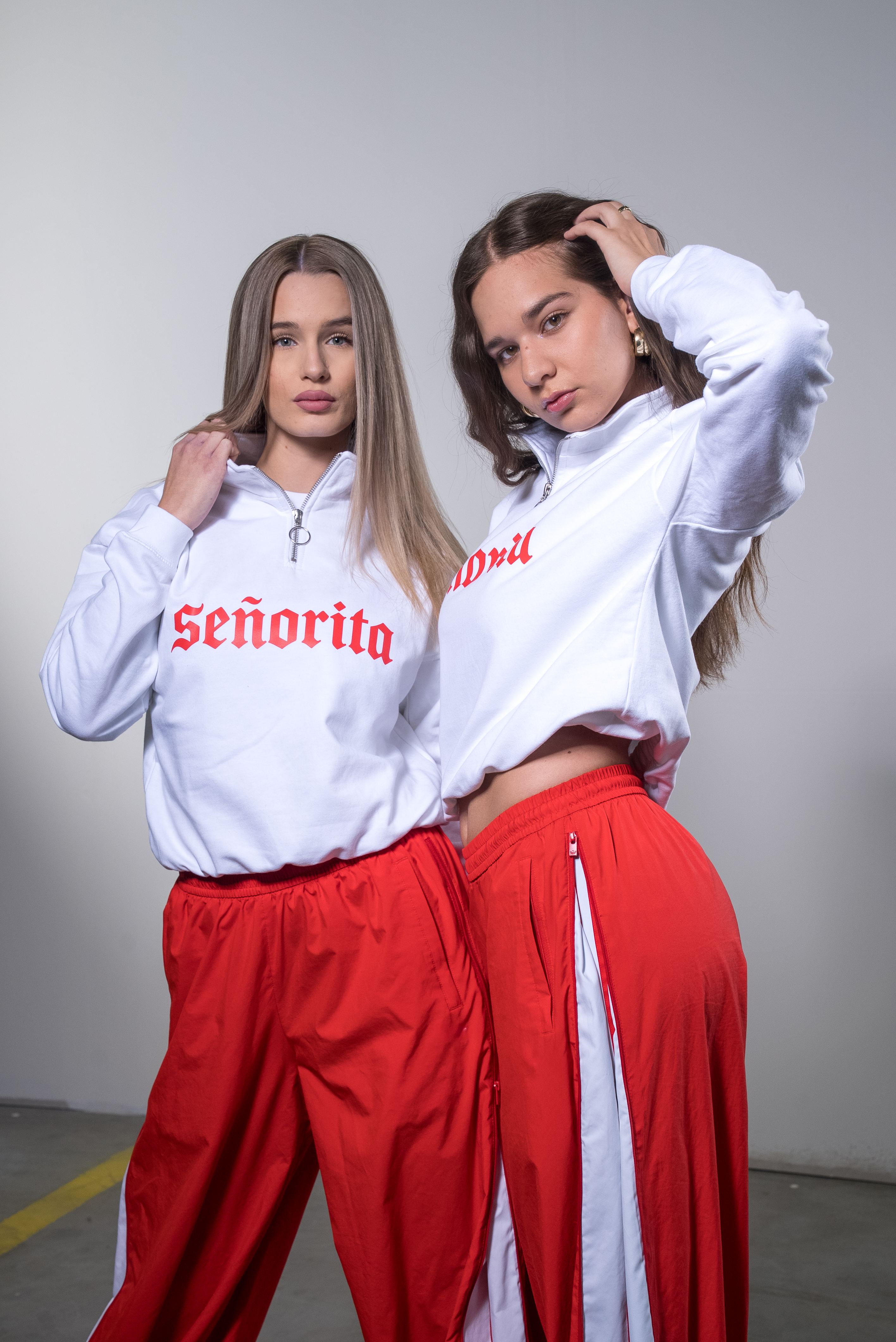 Mamacita cropped quarter zip sweat